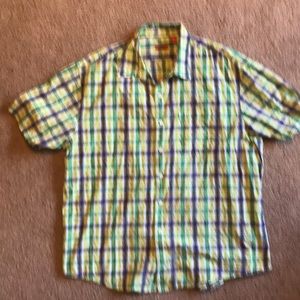 Izod casual button down short sleeve XL
